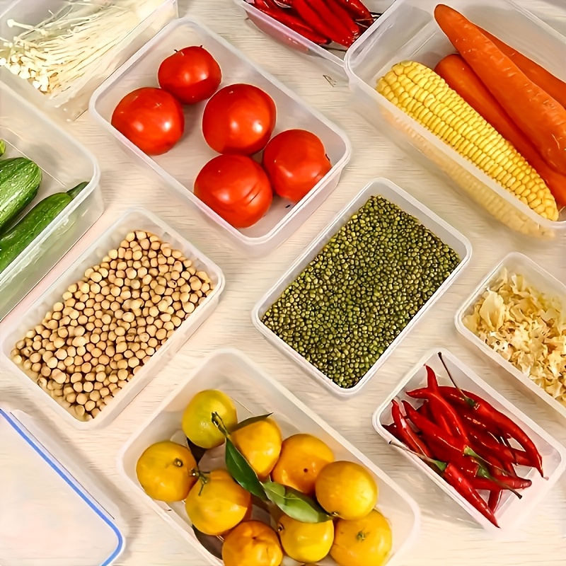 8Pcs Set Includes 4 Containers - Food Storage Freezer Containers reseña y precio