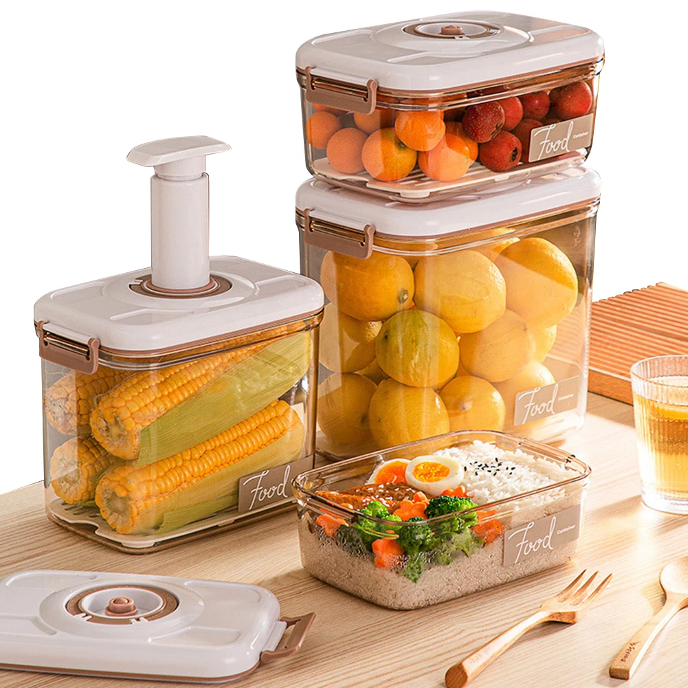 Vacuum Food Storage Box Vacuum - Food Storage Containers Plastic Box reseña y precio