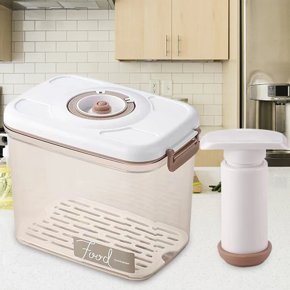 Vacuum Food Storage Box Vacuum - Food Storage Containers Plastic Box reseña y precio