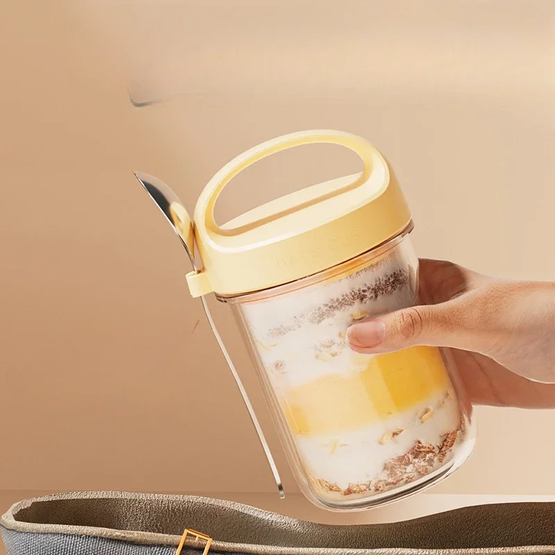 430ML New Breakfast Cups Oatme - Food Storage Glass Box reseña y precio