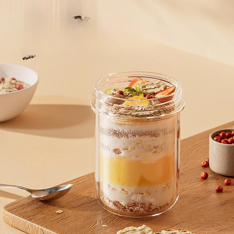 430ML New Breakfast Cups Oatme - Food Storage Glass Box reseña y precio