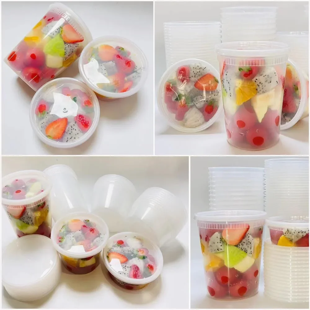 24pcs Deli Food Storage Contai - Food Storage Freezer Containers reseña y precio