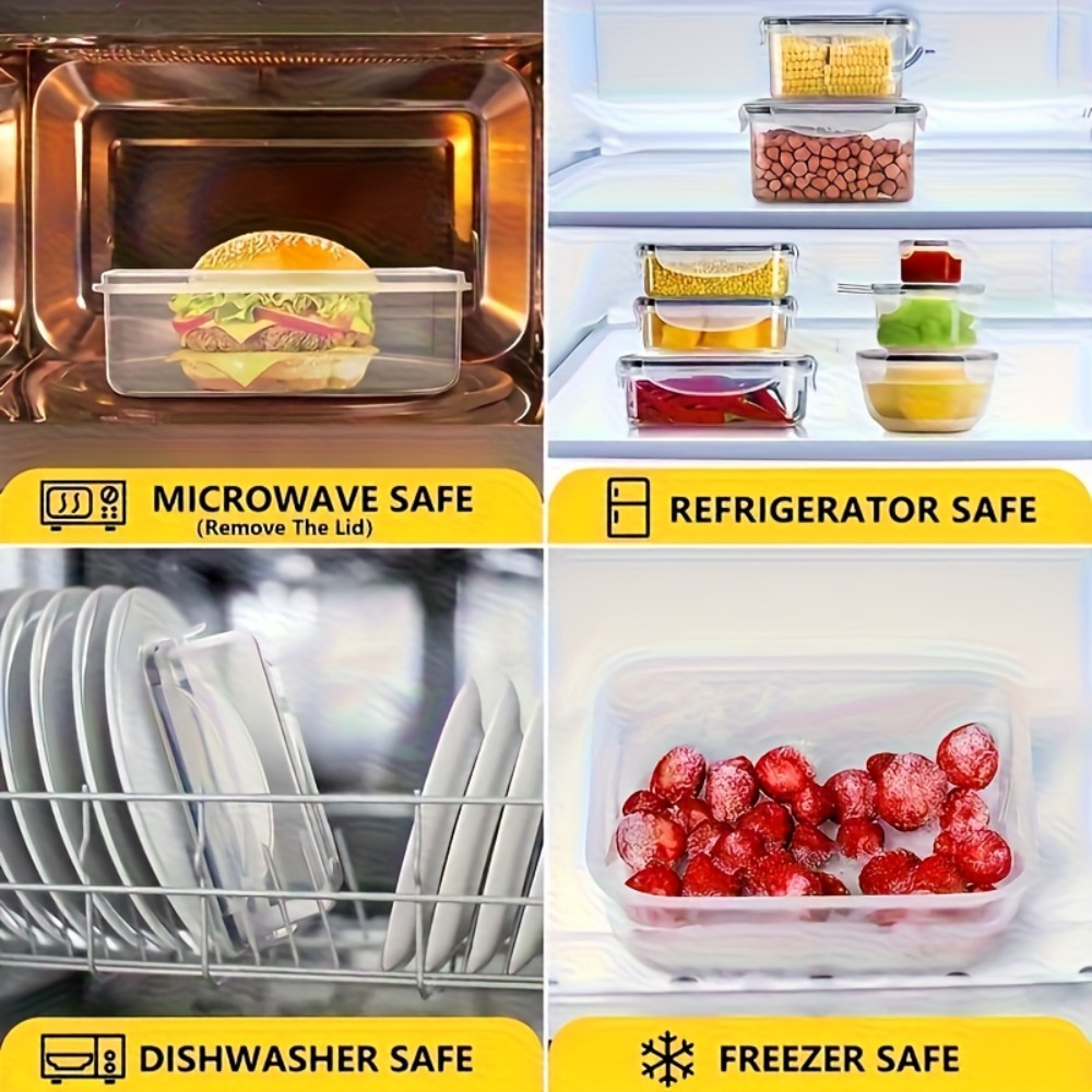 8-PC BPA-Free Airtight Food Co - Food Storage Freezer Containers reseña y precio