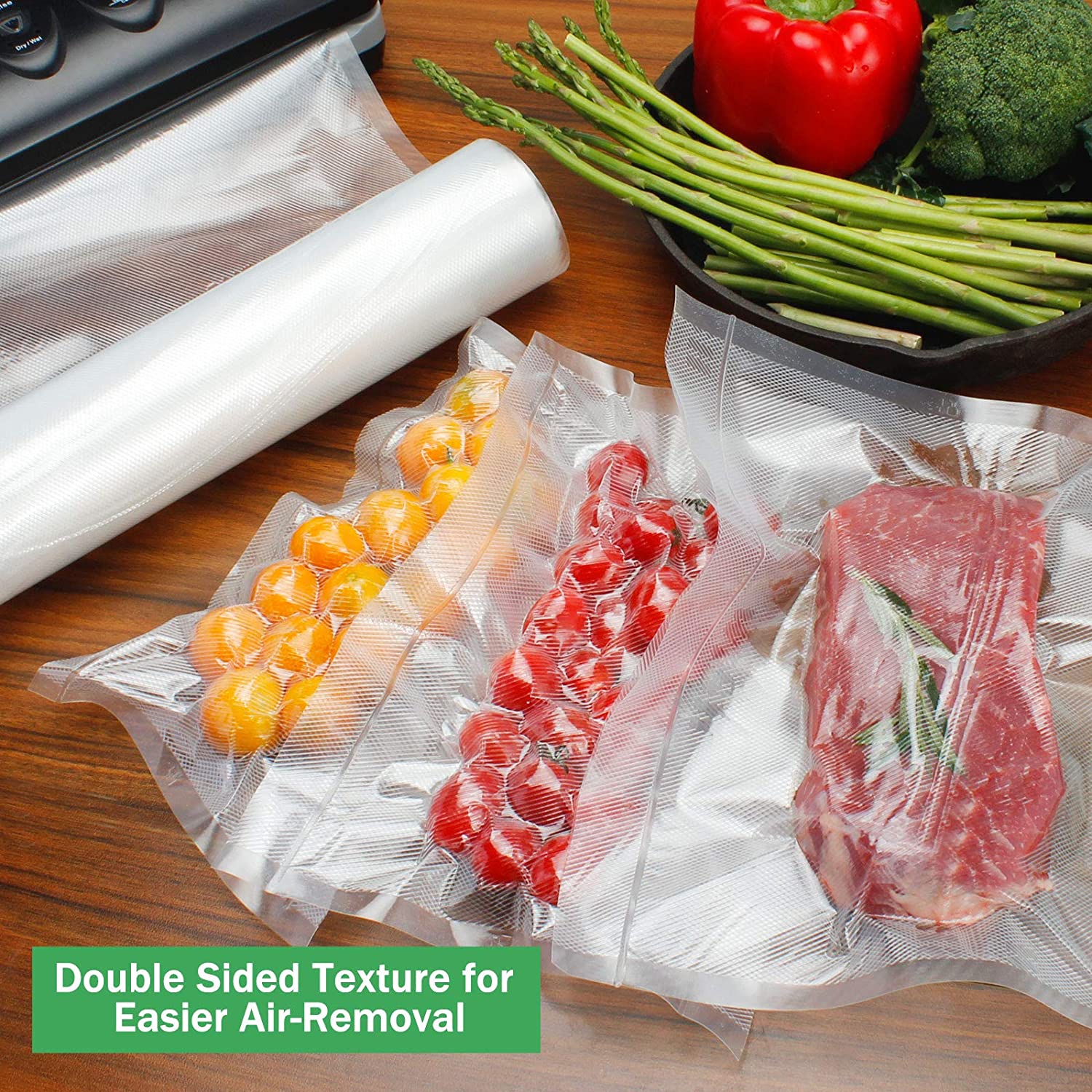 Vacuum bags for food Vacuum Se - Food Storage Method reseña y precio