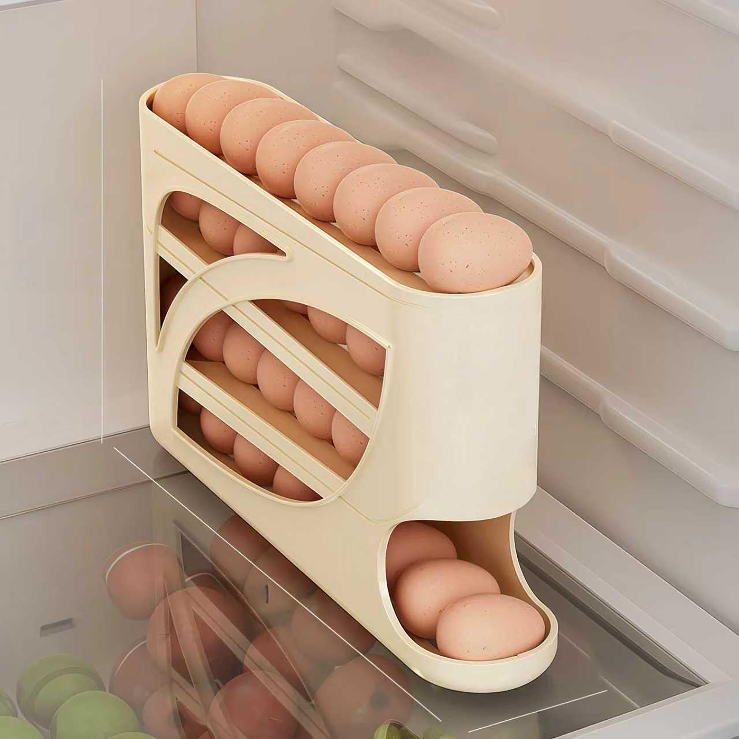 Rolling Egg Dispenser for Refr - Egg Storage Holder reseña y precio
