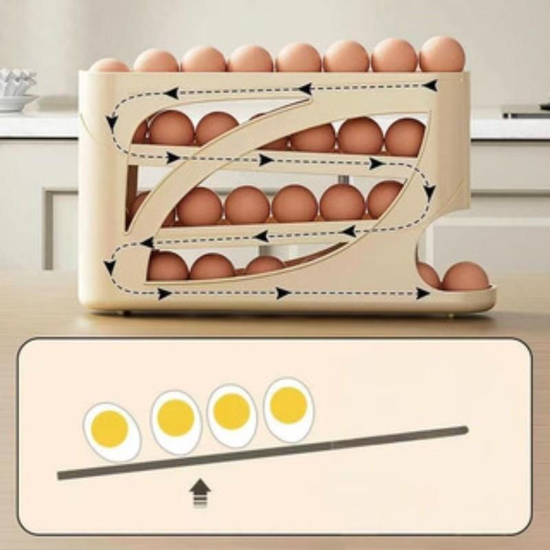 Rolling Egg Dispenser for Refr - Egg Storage Holder reseña y precio