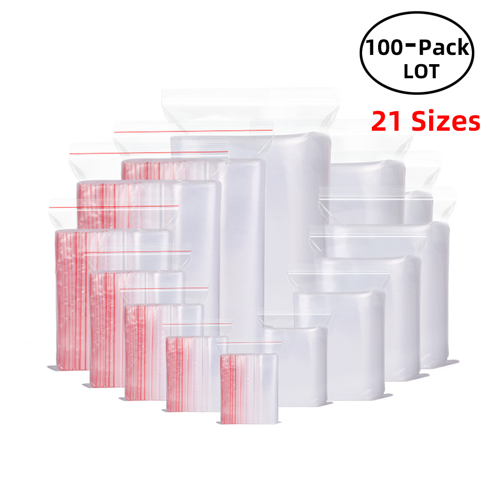 100PCS/Pack Resealable Zip Loc - Lock And Lock Food Storage reseña y precio