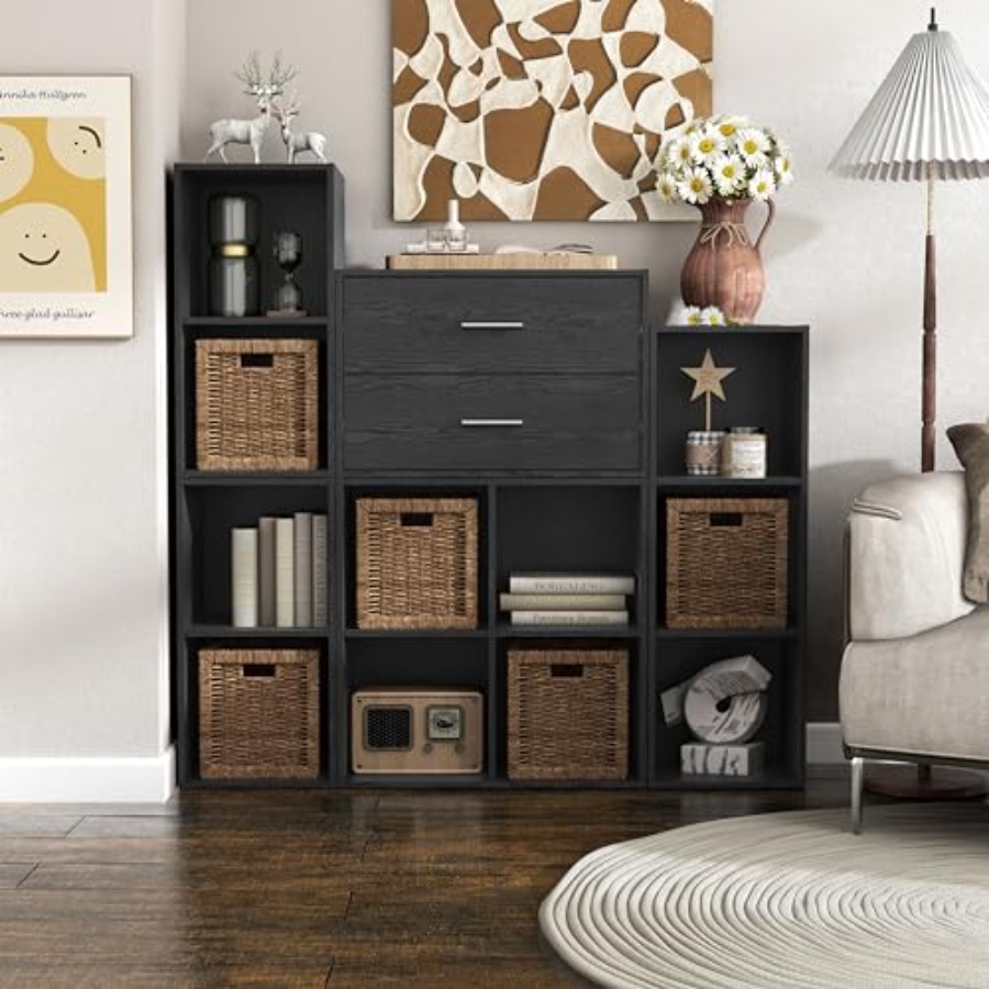 Apexa Wooden Stackable Storage - Food Storage Under Bed reseña y precio