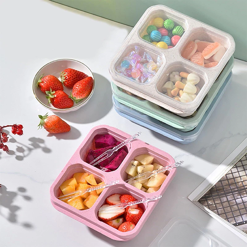 4 Grids Food Storage Box Porta - Food Storage Freezer Containers reseña y precio