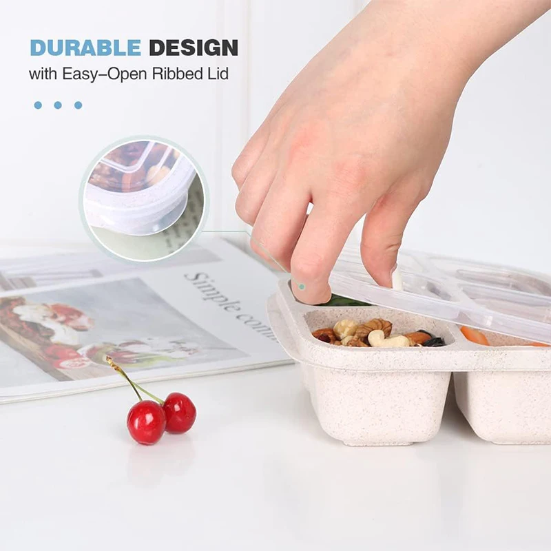 4 Grids Food Storage Box Porta - Food Storage Freezer Containers reseña y precio