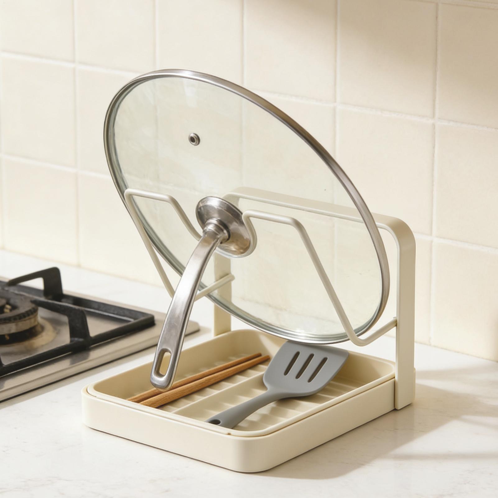 Pot Lid Organizer Anti-Slip Ki - Food Storage Room reseña y precio
