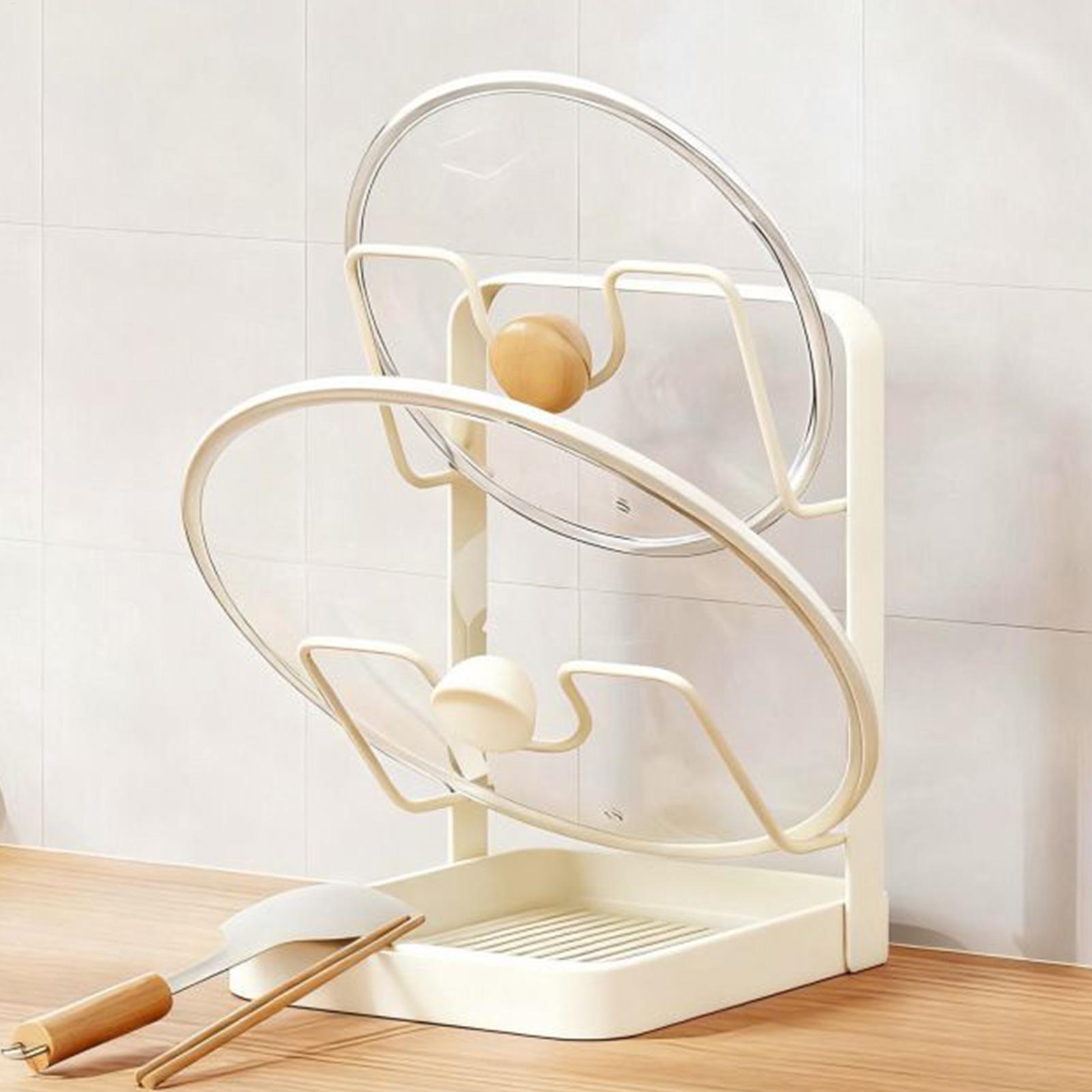 Pot Lid Organizer Anti-Slip Ki - Food Storage Room reseña y precio