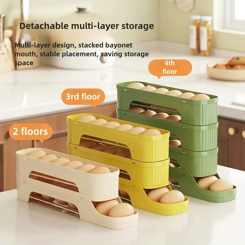 1Pc Detachable Rolling Egg Hol - Egg Storage Holder reseña y precio