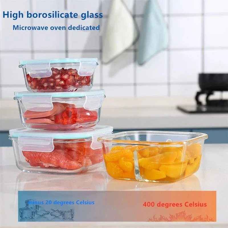 Glass Fresh-Keeping Box high B - Food Storage Glass Box reseña y precio