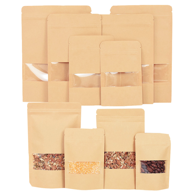 20/50pcs Kraft Paper Zip Lock  - Lock And Lock Food Storage reseña y precio