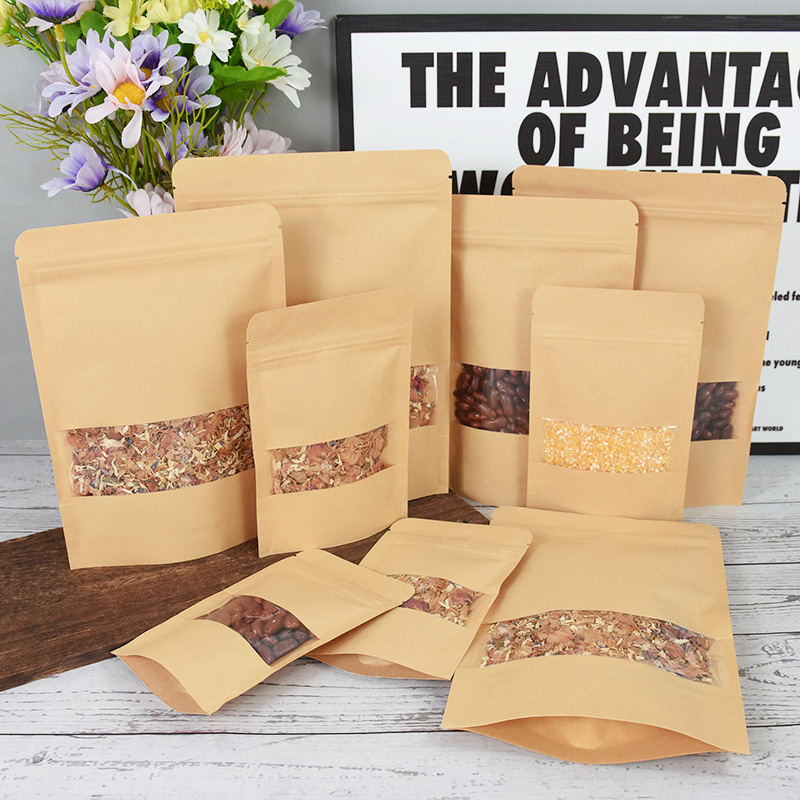 20/50pcs Kraft Paper Zip Lock  - Lock And Lock Food Storage reseña y precio
