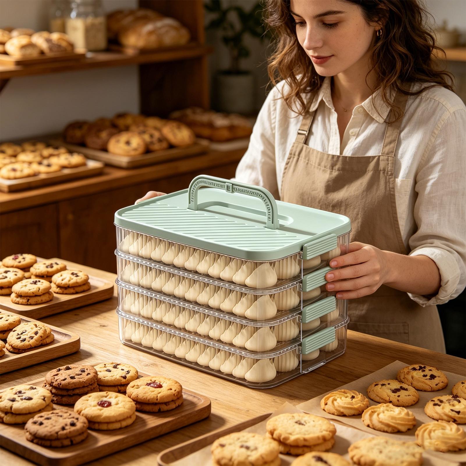 Dessert Storage Carrier 4-Laye - Food Storage Room reseña y precio