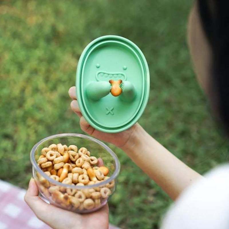 Generic No Mess Snack Box Sili - Food Storage Glass Box reseña y precio