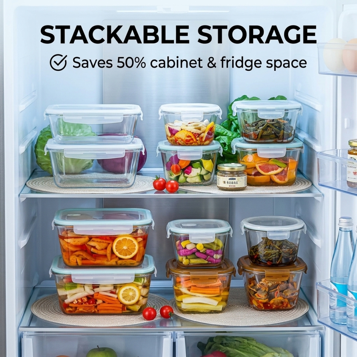 Large Capacity Borosilicate Gl - Food Storage Glass Box reseña y precio
