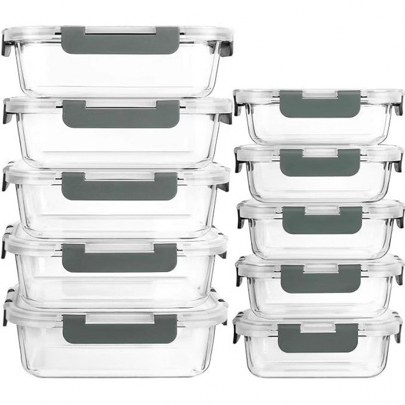 Glass Food Storage Container W - Food Storage Glass Box reseña y precio