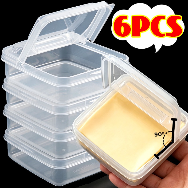 Transparent Sliced Cheese Cont - Food Storage Freezer Containers reseña y precio