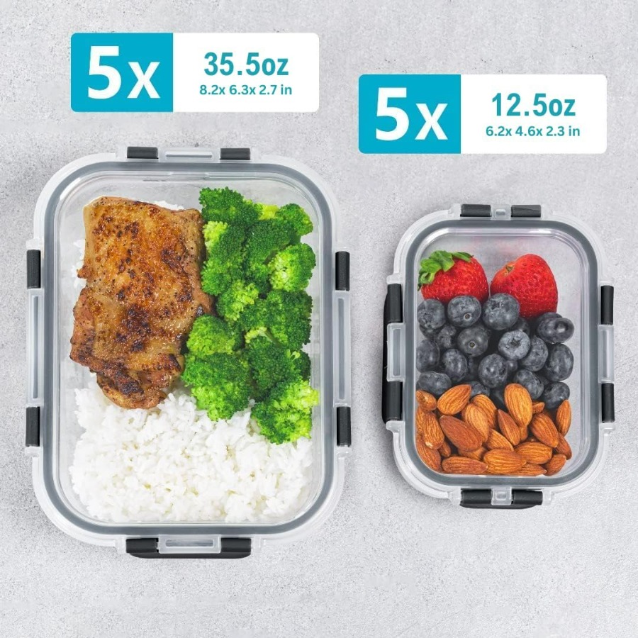Glass Food Storage Containers  - Lock And Lock Food Storage reseña y precio