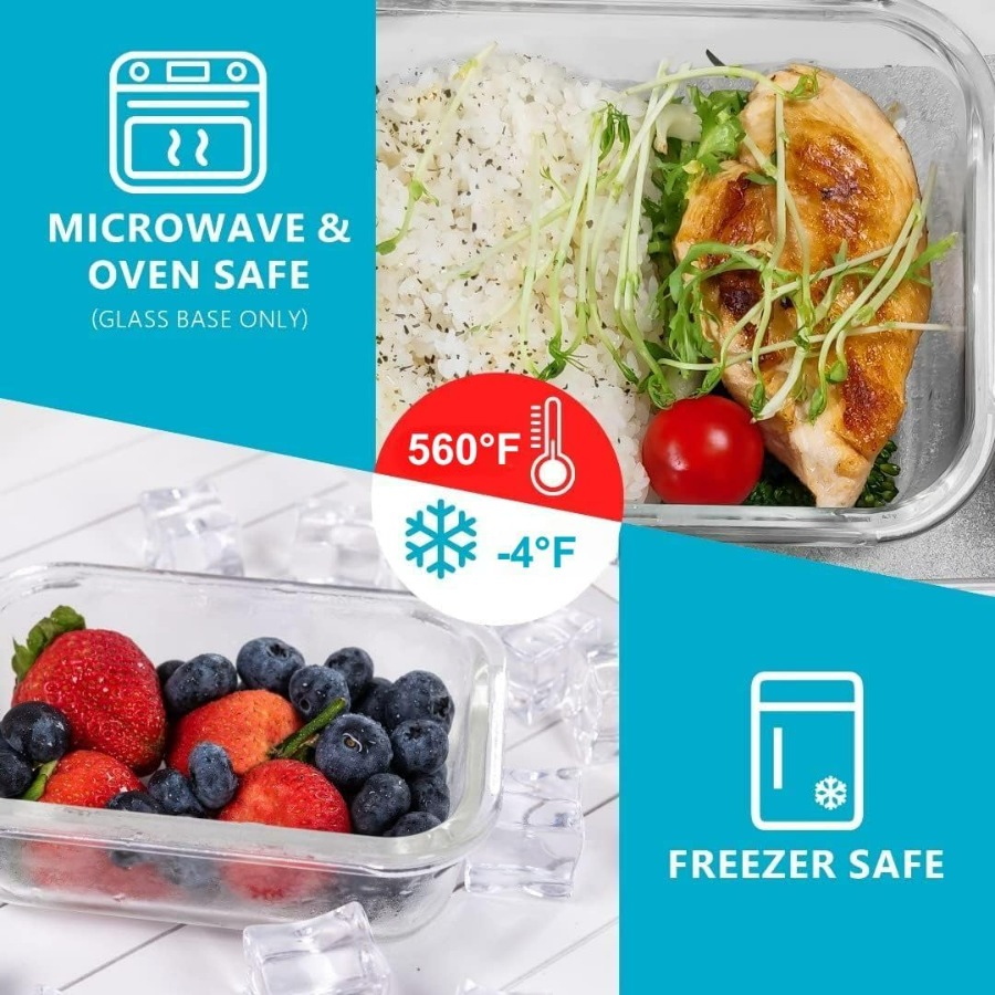 Glass Food Storage Containers  - Lock And Lock Food Storage reseña y precio