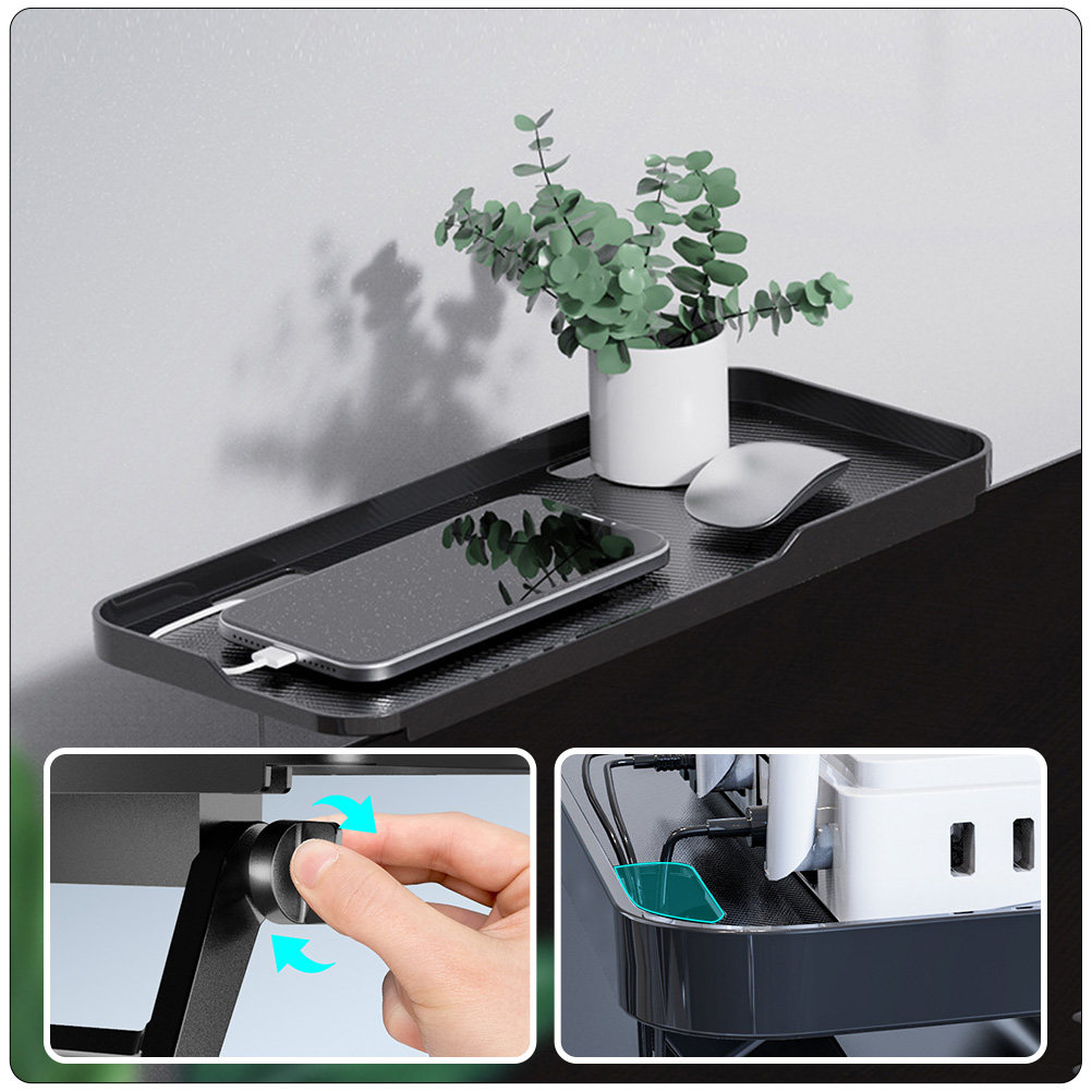 Router Storage Rack Black ABS  - Food Storage Room reseña y precio