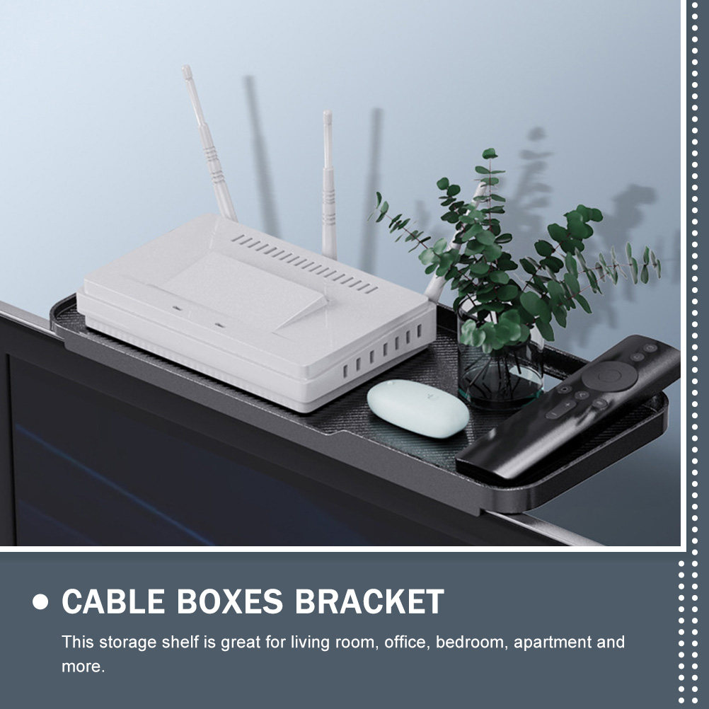 Router Storage Rack Black ABS  - Food Storage Room reseña y precio