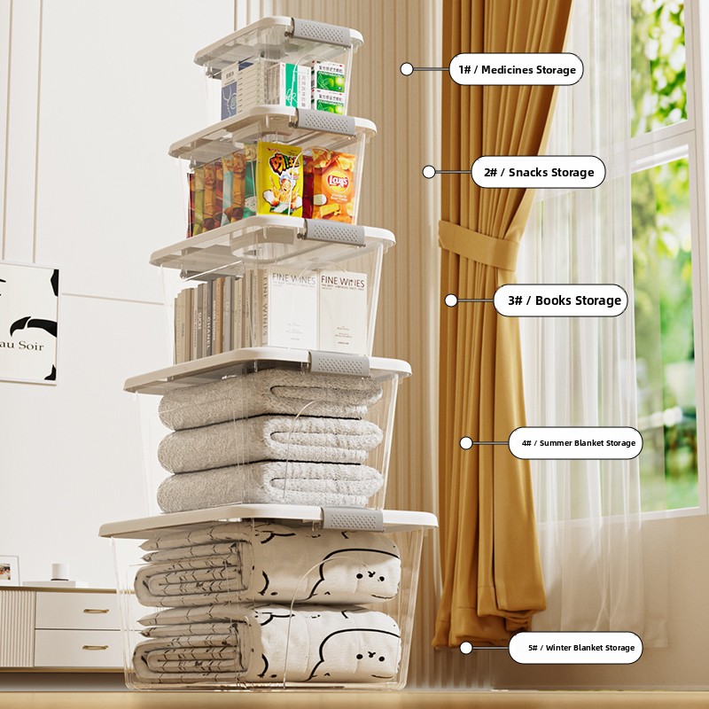 Large Transparent Plastic Stor - Food Storage Under Bed reseña y precio