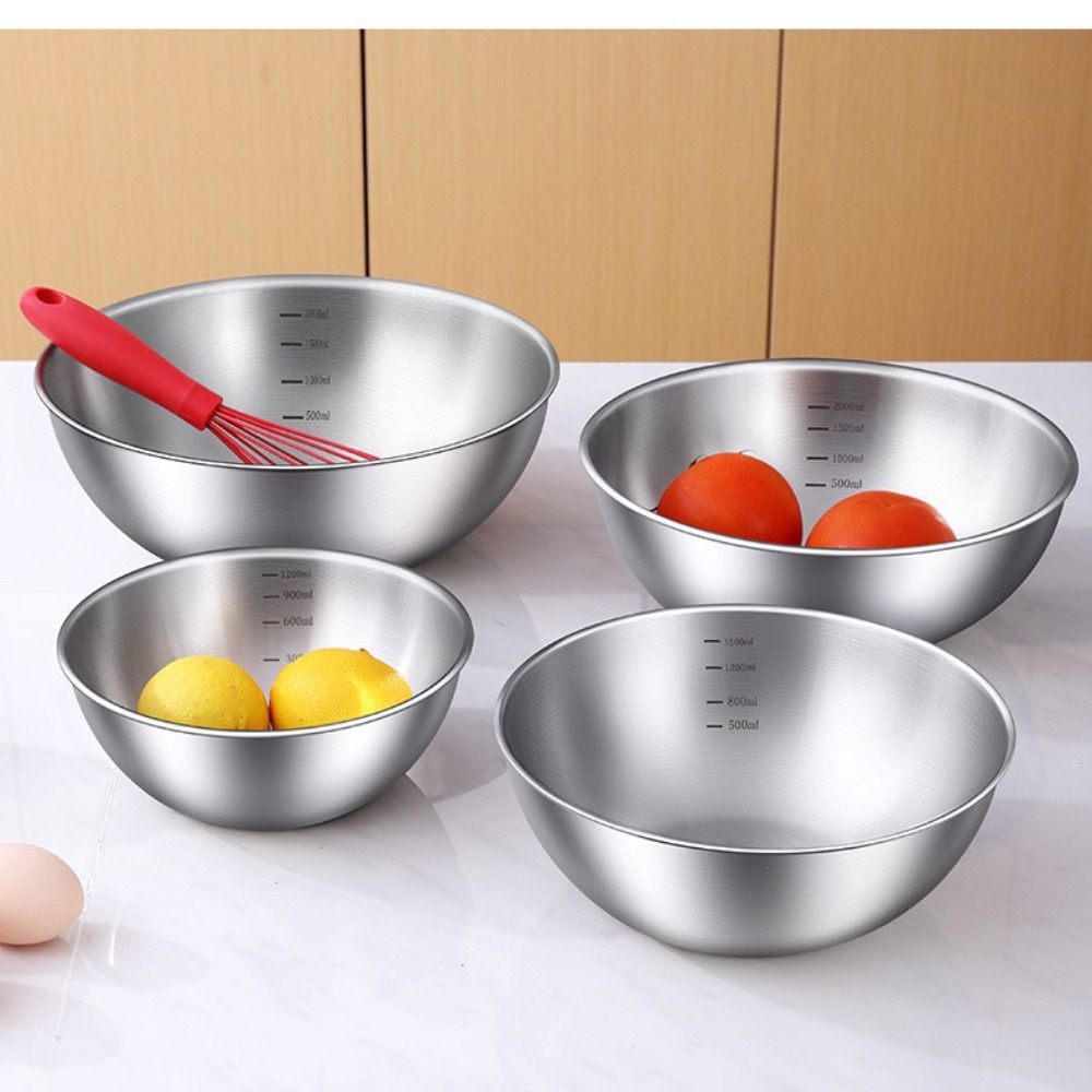 3pcs Stainless Steel Bowl Set  - Food Storage For Room reseña y precio