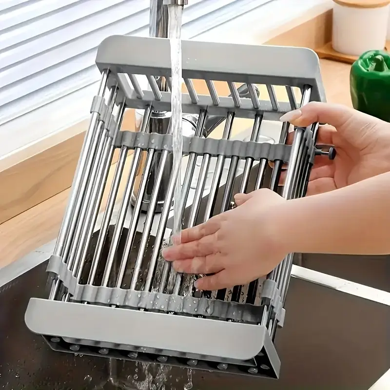 Expandable Stainless Steel Sin - Food Storage Rack reseña y precio