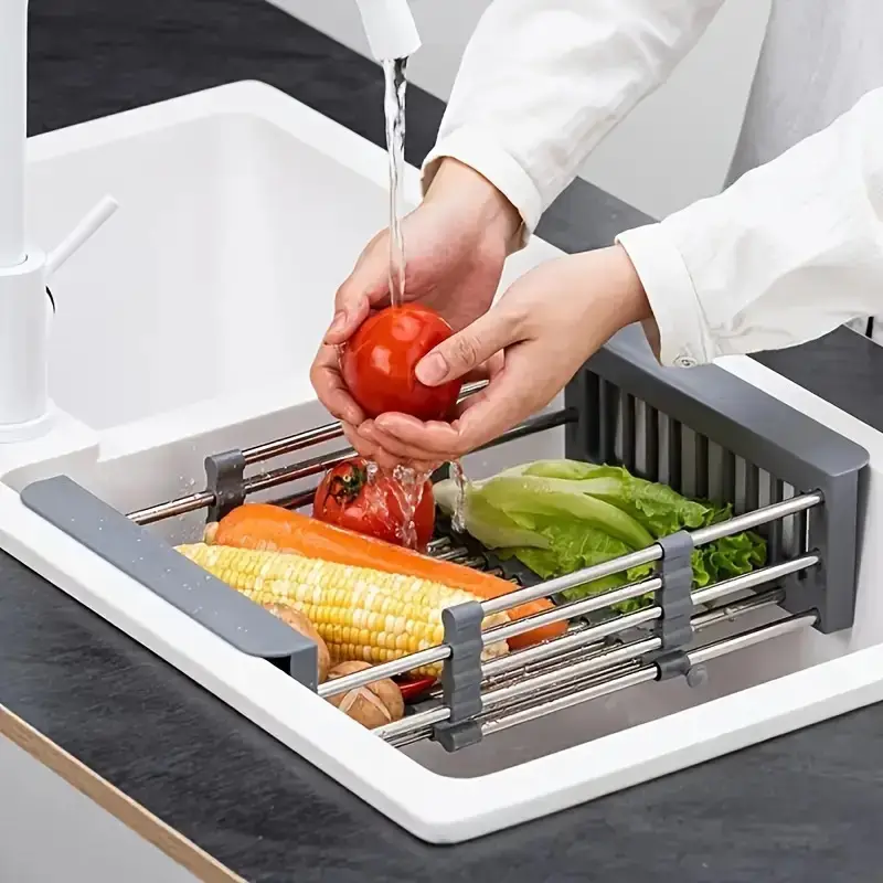 Expandable Stainless Steel Sin - Food Storage Rack reseña y precio