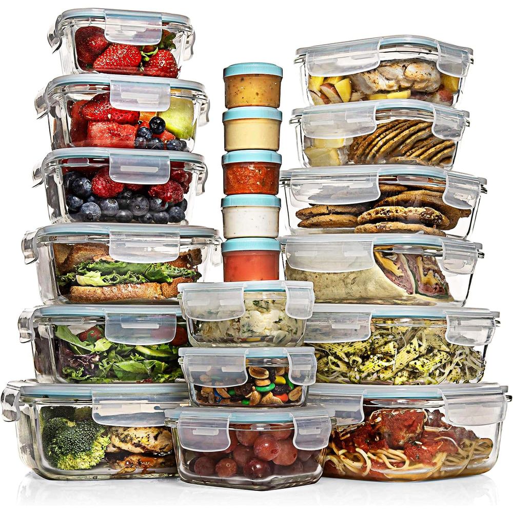 Pc Set Glass Food Storage Cont - Food Storage Glass Box reseña y precio