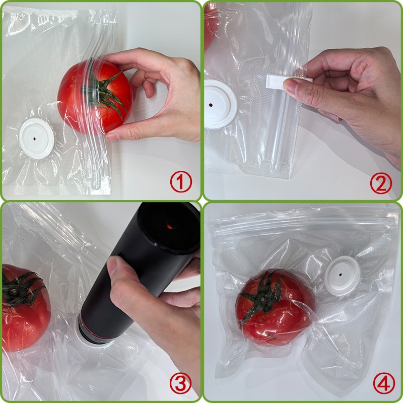 New Reusable Air Vacuum Storag - Food Storage Roll Bags reseña y precio