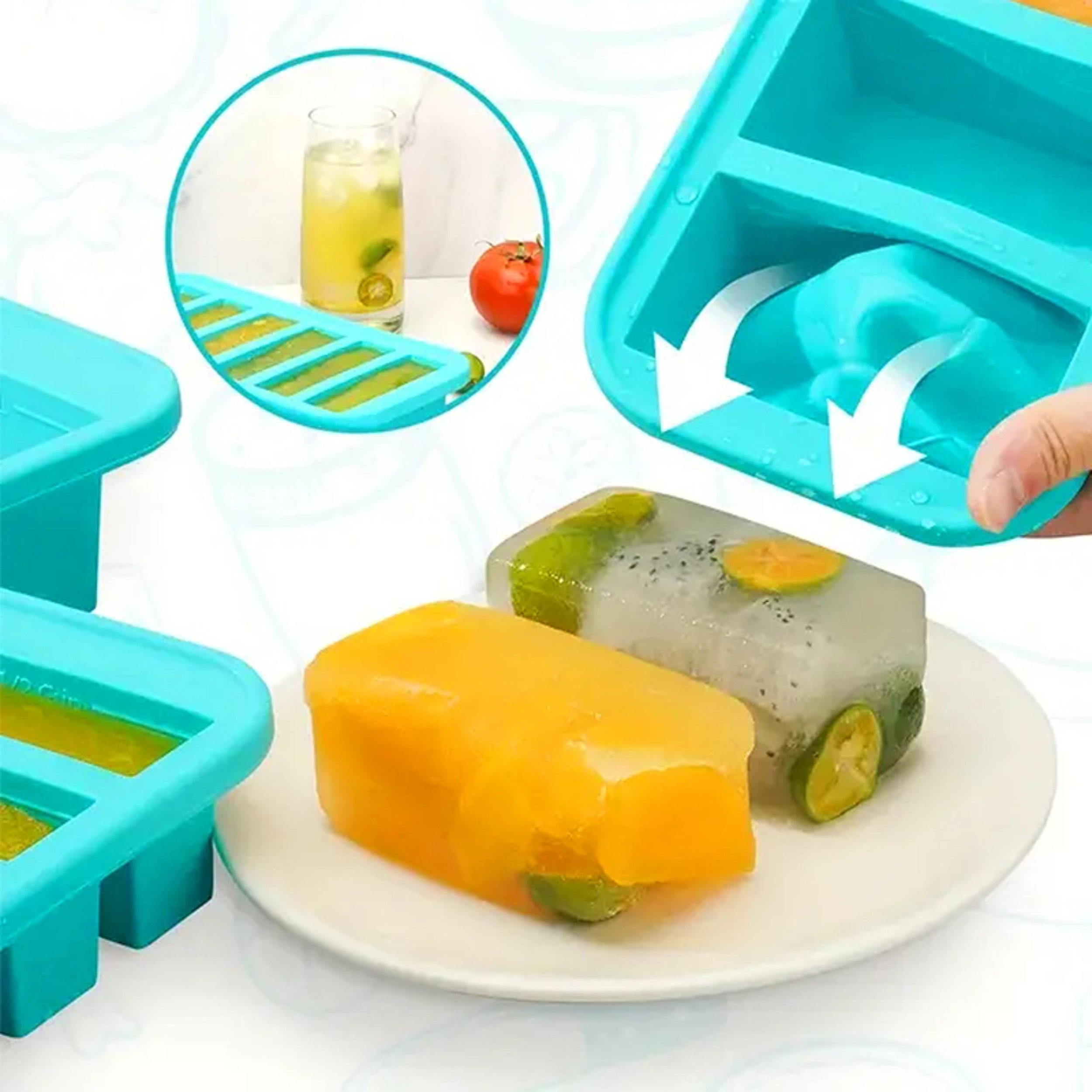 1PC 2/4/6Grid Silicone Freezer - Food Storage Method reseña y precio