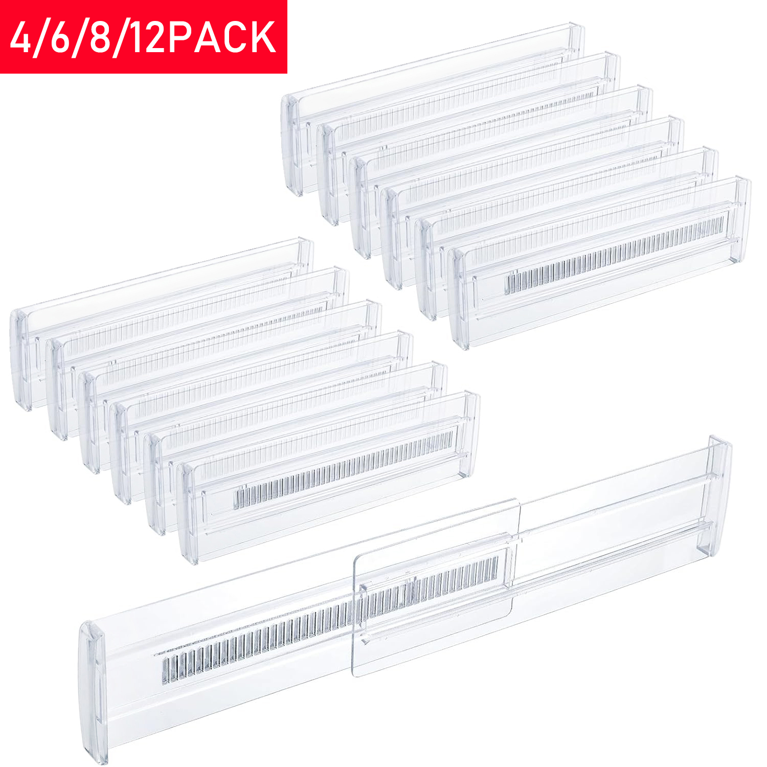 4/6/8/12 Pack Expandable Drawe - Food Storage For Room reseña y precio