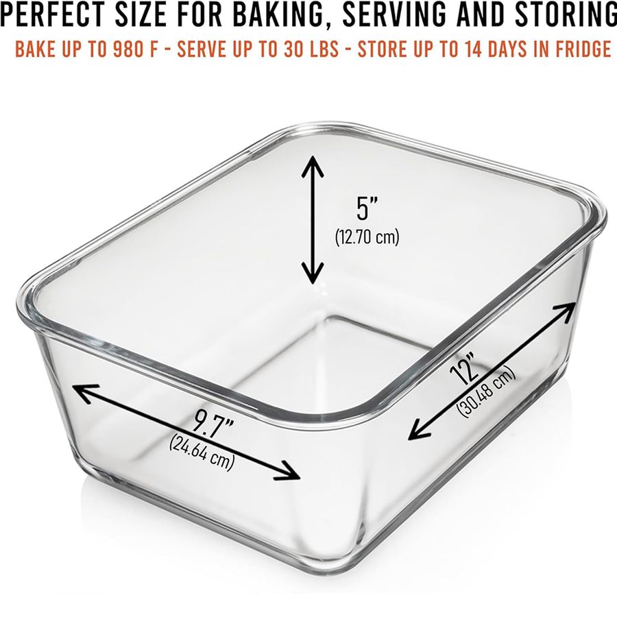 ML 220 oz 28 Cup LARGE Glass F - Food Storage Vegetables reseña y precio