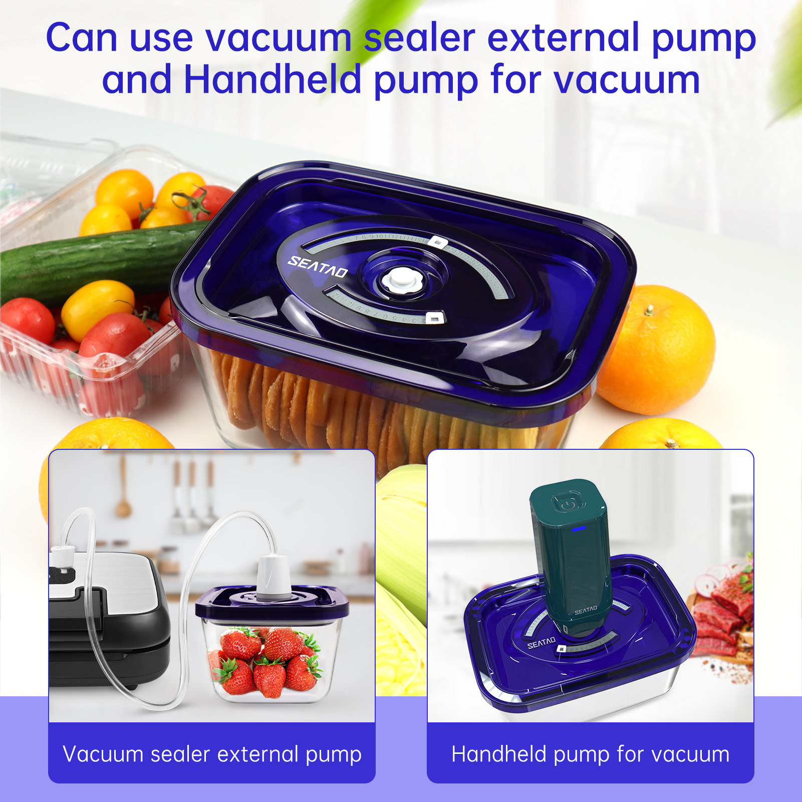 SEATAO Glass Food Storage Cont - Food Storage Glass Box reseña y precio