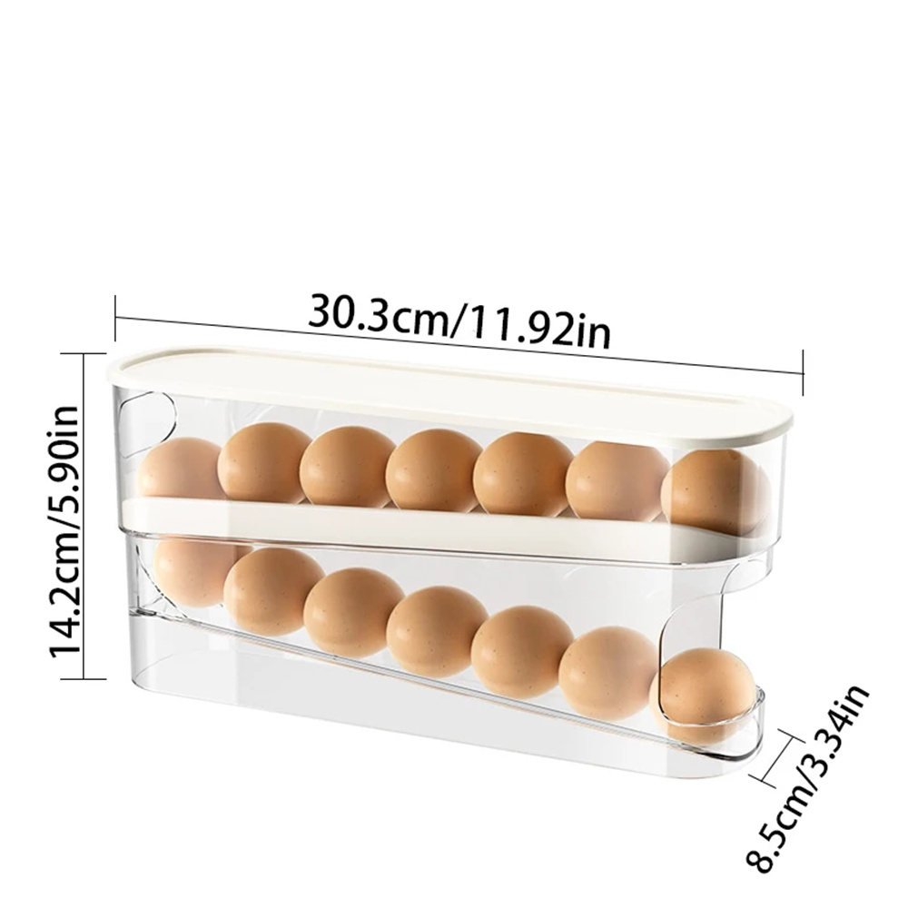 1PC Slide Type Egg Carton Doub - Egg Storage Holder reseña y precio