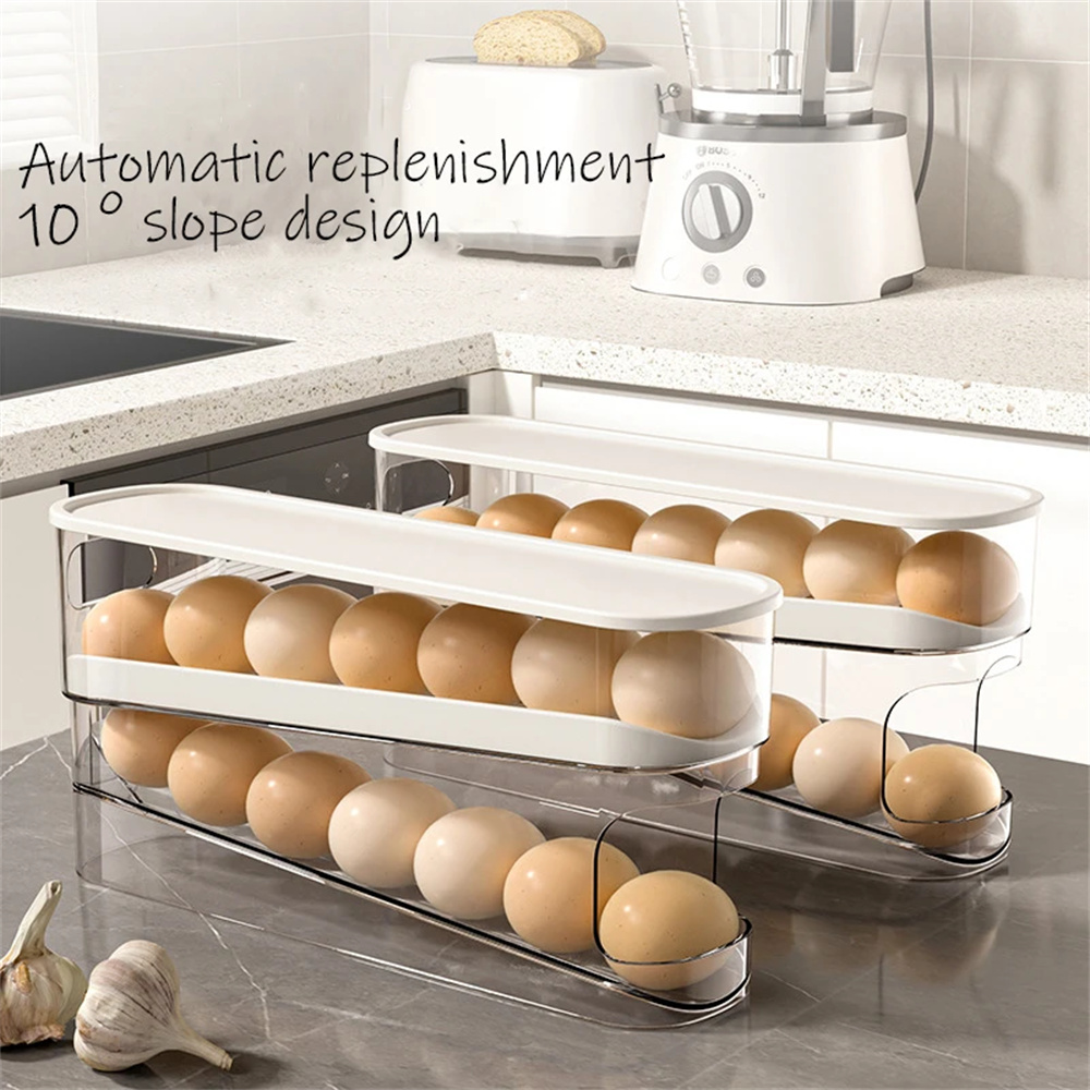 1PC Slide Type Egg Carton Doub - Egg Storage Holder reseña y precio
