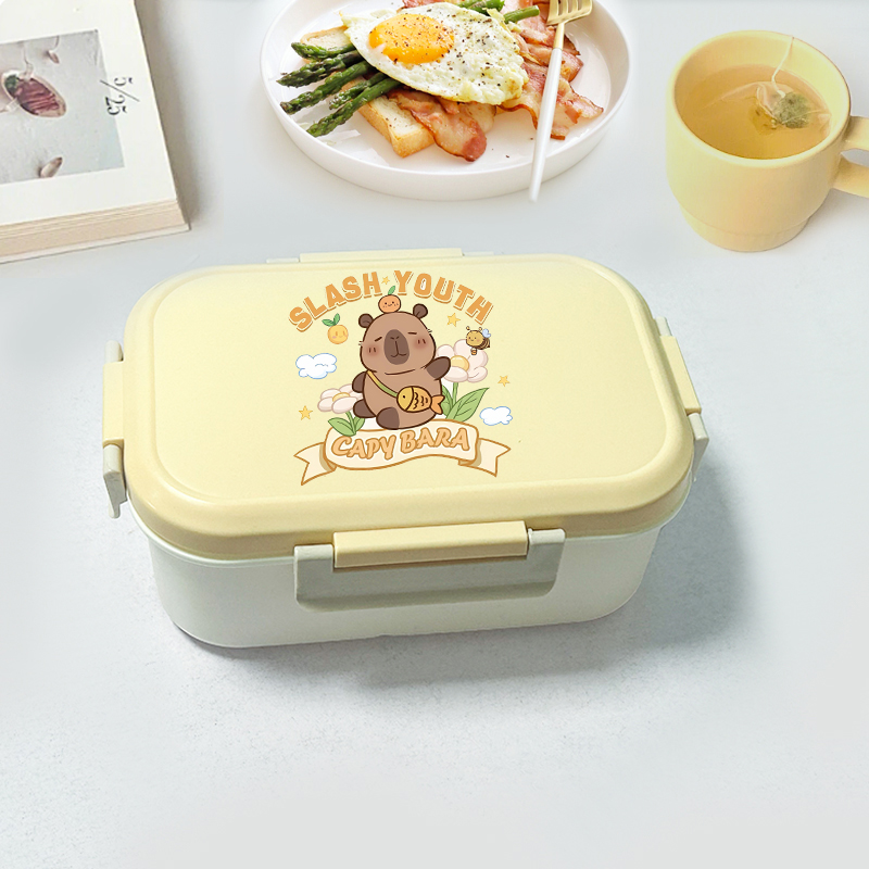 Capybara Bento Lunch Box Carto - Food Storage Room reseña y precio
