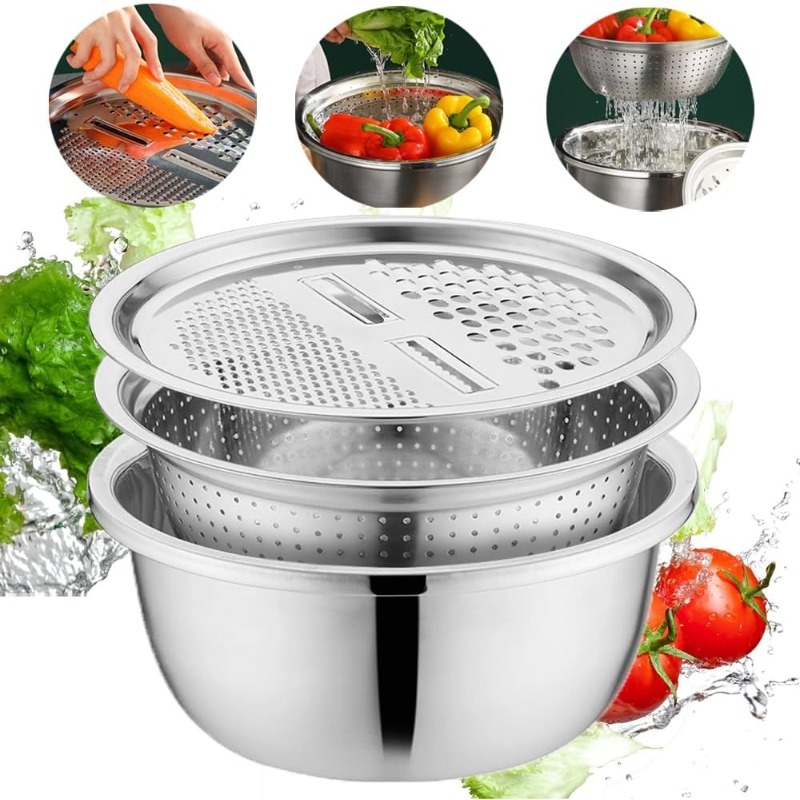 3 in 1 Multifunctional Stainle - Food Storage Vegetables reseña y precio